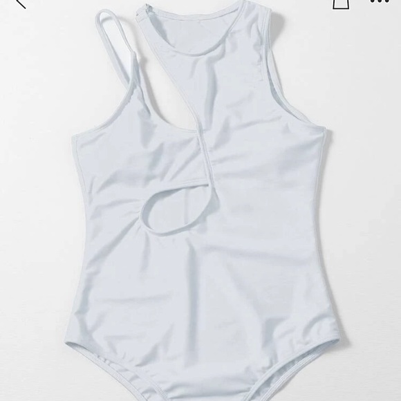 White Cut Out One Piece - Picture 3 of 3